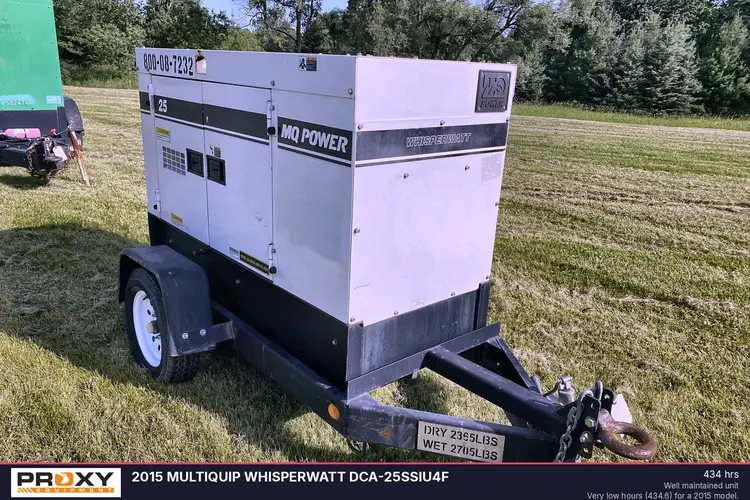 Used 2015 MULTIQUIP WHISPERWATT DCA-25SSIU4F Portable Generators Wisconsin US | Proxy Equipment #1385028
