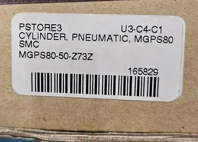 SMC MGPS80-50-Z73Z Heavy Duty Oversize Guide Rod Cylinder. Loc 6E