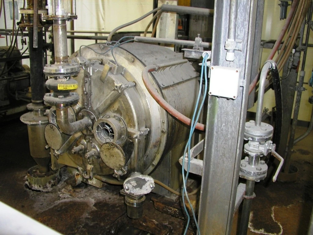Krauss-Maffei SZ 50 BL 2-stage pusher centrifuge, 316SS.