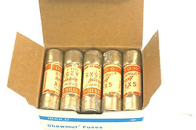 10 NEW GOULD SHAWMUT A25X5-1 FUSES A25X51