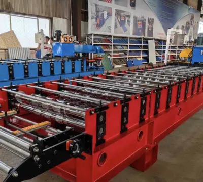 Trapezoid Roof Sheet Roll Forming Machine in China