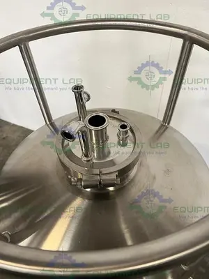 USED PRECISION 200 LITER STAINLESS STEEL PROCESS / PRESSURE VESSEL 100 PSI