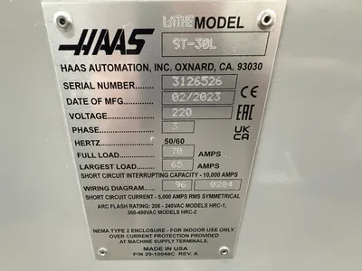 2023 HAAS ST-30L CNC Lathes | Hindley Machine Tool Sales, LLC (24)