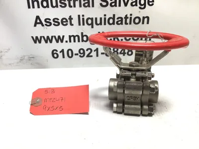 1/2 8450 02 FS OVL Y90 M2 CF8M Stainless Ball Valve 1500 WOG Oval Handle