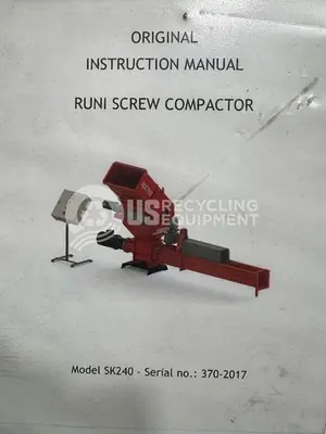 USED 2017 RUNI SK240 EPS COLD PROCESS AUGER COMPACTOR