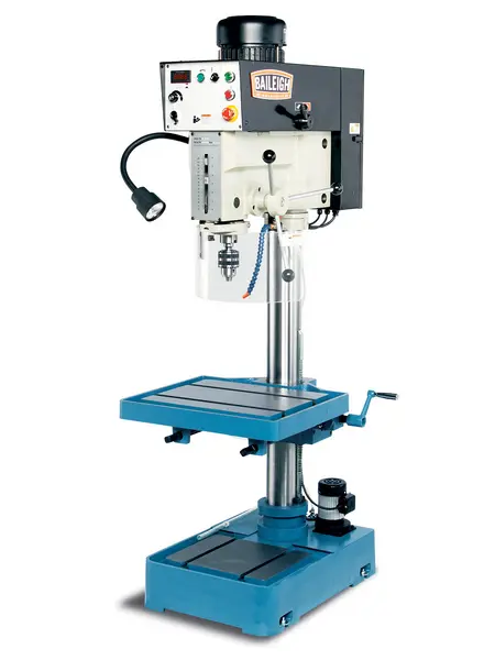 New | in-Stock BAILEIGH DP-1250VS-220V Heavy Duty & Sensitive Single Spindle Drills Illinois US | Olympus Machinery Group #1350416