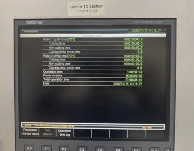 Used 2016 BROTHER TC-32BN Vertical Machining Centers Ohio US | Toolquip, Inc. #1232877