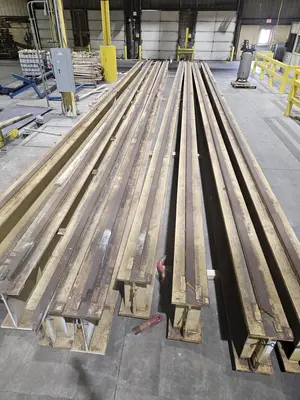35 TON X 1050' BAY LENGTH CRANE RAIL ON 25' SPACING W21 X 147 BEAM (2100' LINEAR) : YOBRO 25192