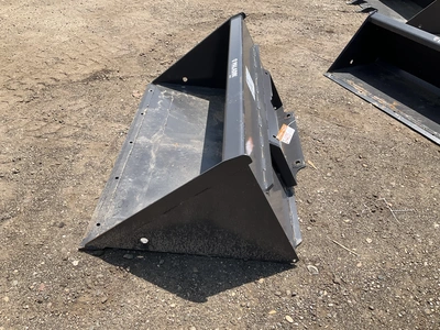 New old stock Paladin 48” high capacity smooth bucket for a mini skid steer, welded on cutting edge,...