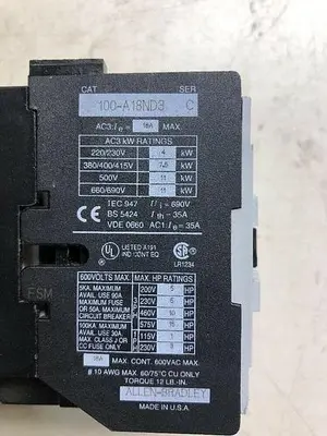 USED ALLEN BRADLEY 100-A18ND3