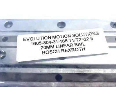 New | in-Stock BOSCH REXROTH LINEAR BALL GUIDE RAIL SECTION 165MM KSA-020-SNS-N-MA-AK Linear Guides Michigan US | Maverick Industrial Sales #1091963