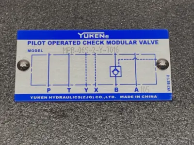 Used Yuken Pilot Operated Check Modular Valve Pump & Valve Parts Michigan US | Maverick Industrial Sales #1402150