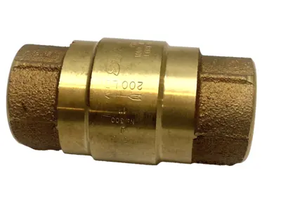NEW STRATAFLO CHECK VALVE 1" FNPT BRONZE, BUNA-N SPRING POPPET