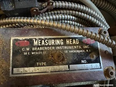 Used BRABENDER DR-2072 Miscellaneous Laboratory Equipment Illinois US | Aaron Equipment #1348276