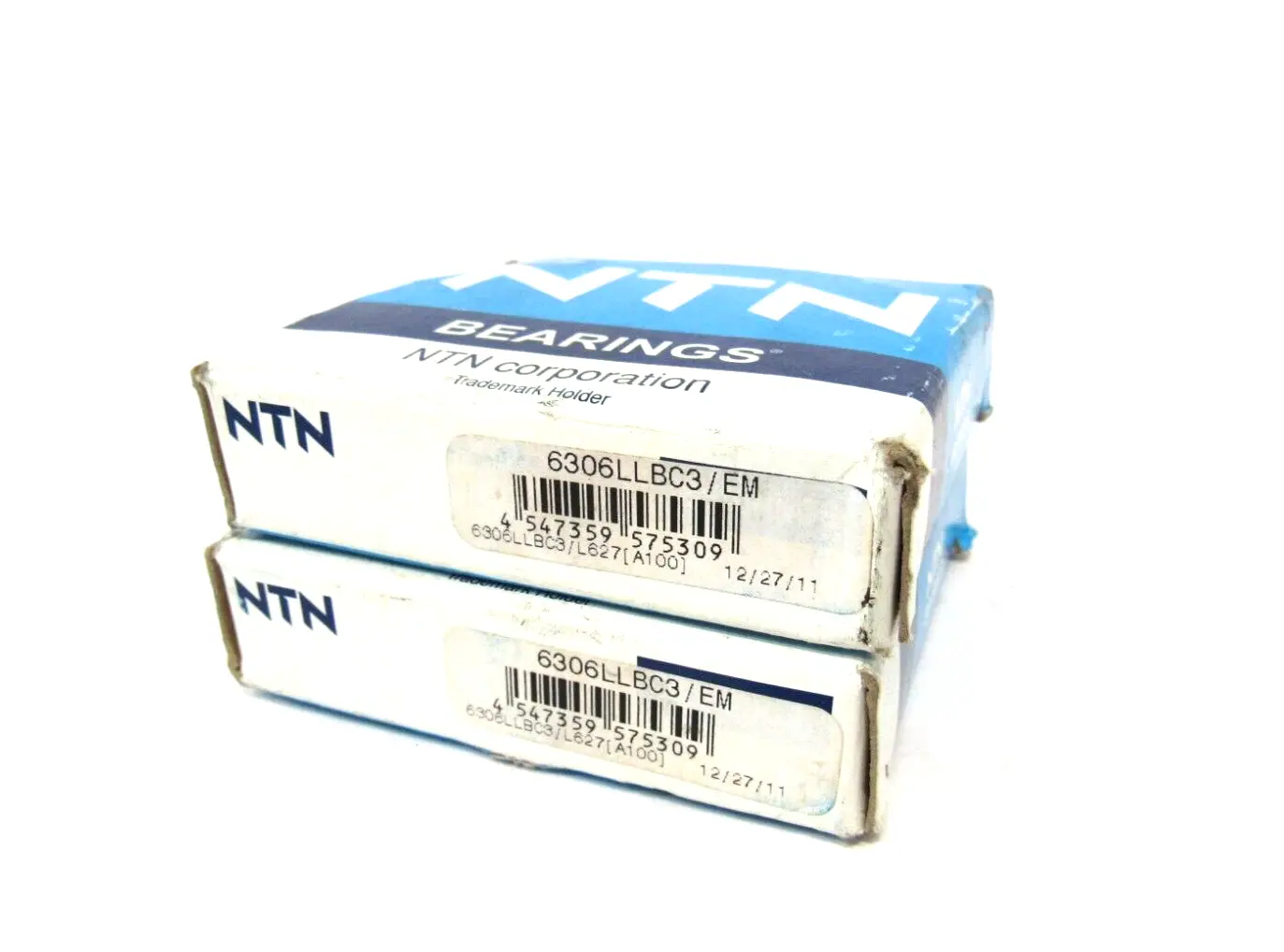 LOT OF 2 NEW NTN 6306LLBC3 / EM BEARINGS 6306LLBC3EM
