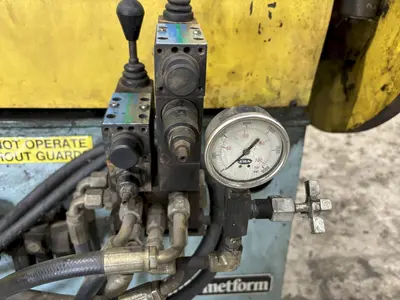 10,000 LBS X 36" METFORM MODEL #MCO1421-1 PULL OFF UNCOILER COIL REEL, NEW 1997: STOCK #21328