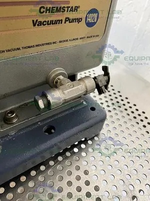 USED WELCH 1402N CHEMSTAR RUGGED BELT  VACUUM PUMP W/ MOTOR DIVISION C63CXGZP MOTOR