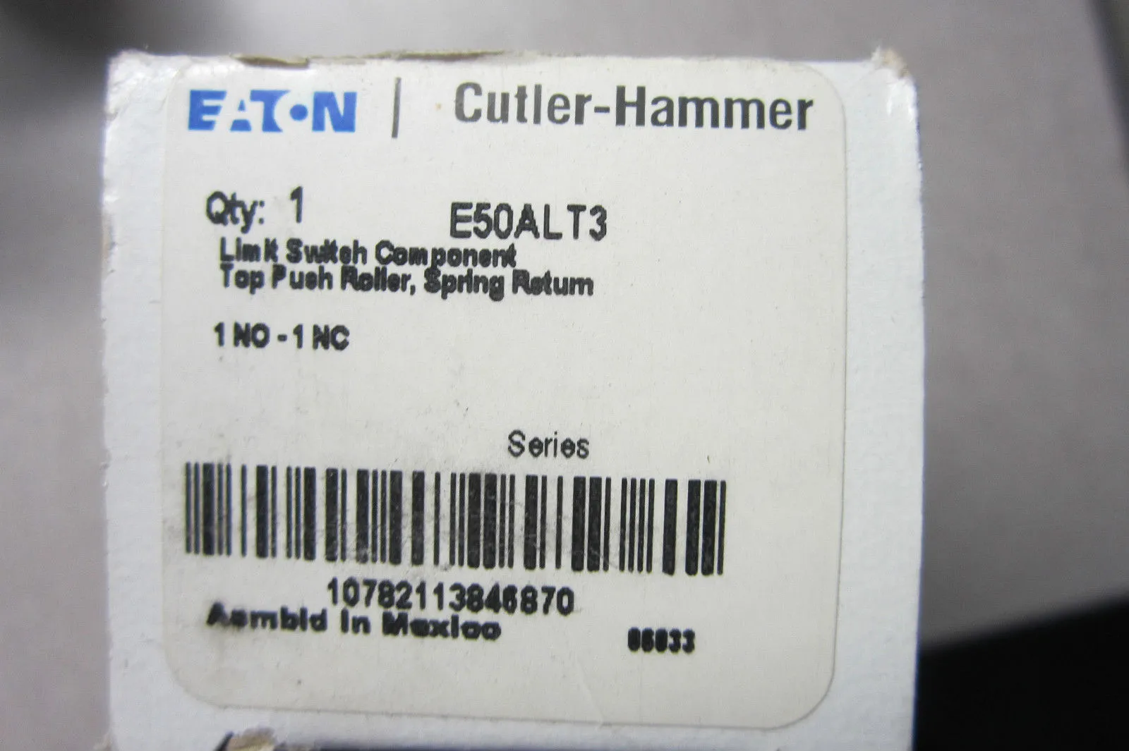 NEW EATON CUTLER HAMMER E50ALT3 HEAVY DUTY LIMIT SWITCH