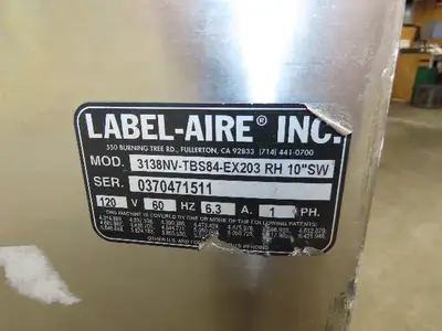 Used LABEL AIRE _UNKNOWN_ Pressure Sensitive Labelers Indiana US | Arrow Industrial #1368046