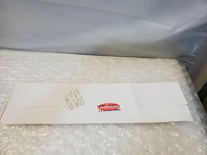 ARTUS PLASTIC SHEET AMBER 5X20X.001