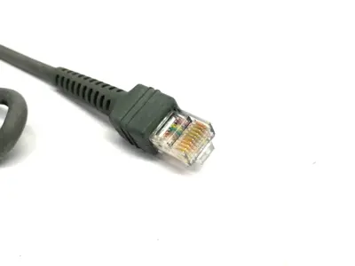 USED SYMBOL BARCODE SCANNER SPRIAL CORD CABLE ASSEMBLY