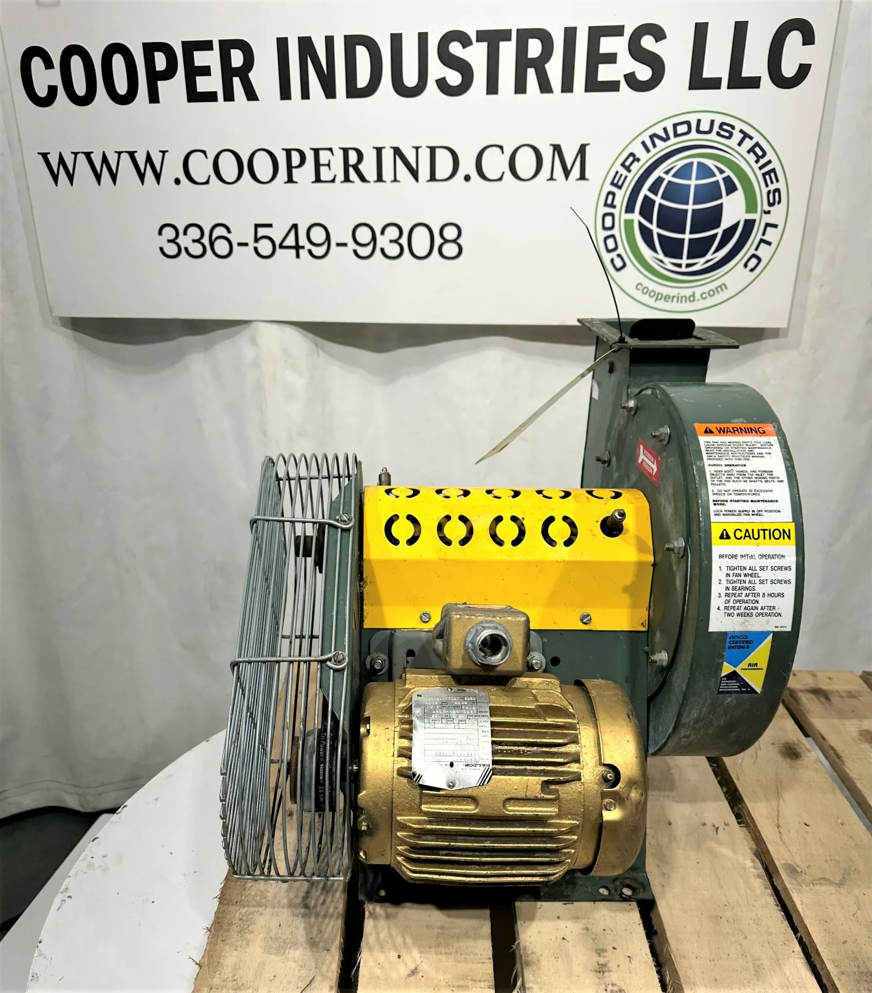 Used _UNKNOWN_ _UNKNOWN_ Centrifugal Fans West Virginia US | Cooper Industries #1409069