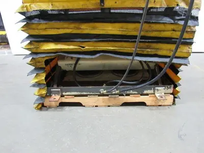SCOTT 6000LB 3 Ton Air Pneumatic Lift Tilt Table 30 Degree Gaylord Tipper 48x48"