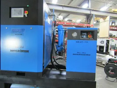 Air-Max 50hp. Rotary Screw Compressor W/dryer/filters/240 tank 12 Year warranty