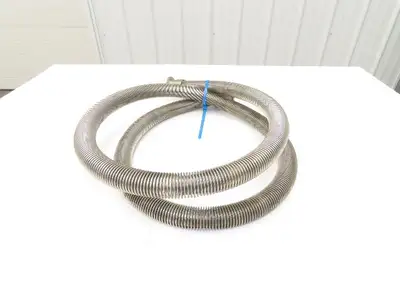 Stainless Steel Flexible Vacuum Hose 1"ID x 98"L 1.5" Flanged Ends ISO-KF NW40