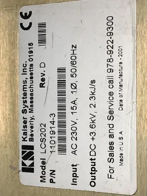 USED KAISER SYSTEMS LCS202