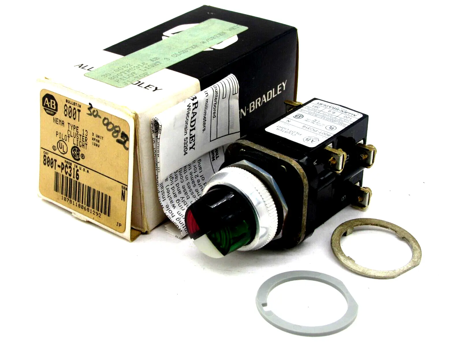 NEW ALLEN BRADLEY 800T-PC316 PILOT LIGHT SERIES N 800TPC316