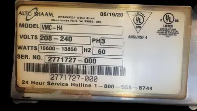 USED ALTO SHAAM VMC-H4