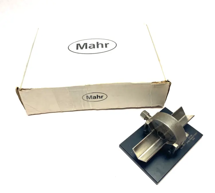 Used MAHR DIMENSIONAIR 2-JET AIR RING GAUGE W/ GUIDE CHUTES & BASE PLATE Air Gages Michigan US | Maverick Industrial Sales #1123047