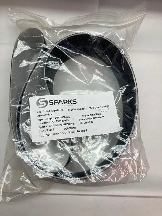 Used SPARKS W,2042,80 Conveyor Parts Ohio US | Surplus Asset Holdings #1246680