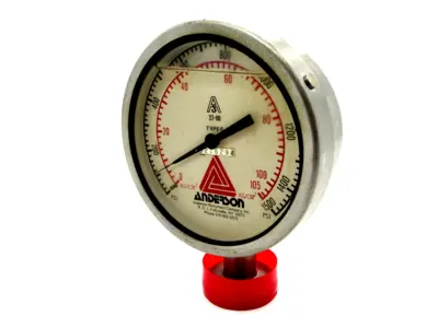 NEW ANDERSON A3 37-00 PRESSURE GAUGE 0-1500 PSI TYPE S A3 3700