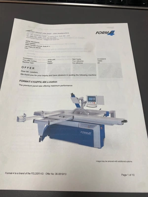 2016 FELDER Format-4 Kappa 400 x-motion Standard Sliding Table Saws | Complete Cutting Solutions (25)