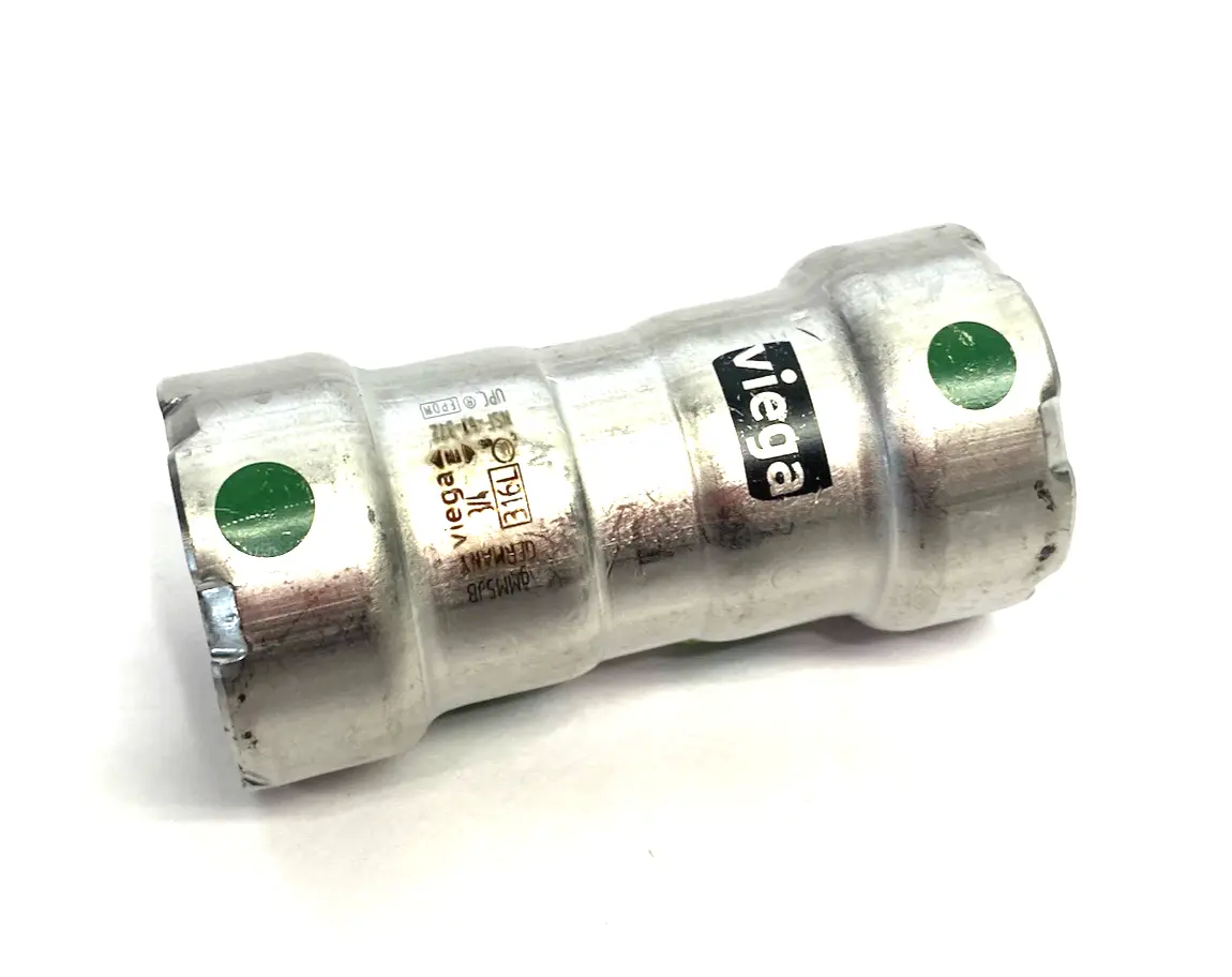 New | in-Stock Viega MegaPress 316 Coupling, P x P - Model 5115, Smart Connect 3/4" Plumbing Equipment Michigan US | Maverick Industrial Sales #1487688