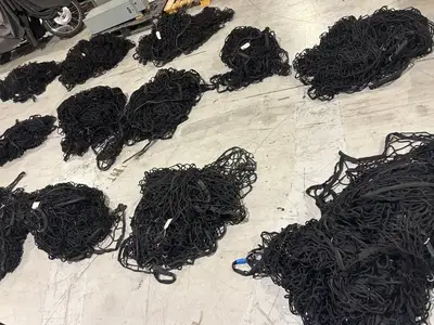 Used Incord Baynets LOT of 17 sections, and misc. hardware and cables Pallet Racking Michigan US | Maverick Industrial Sales #1401059