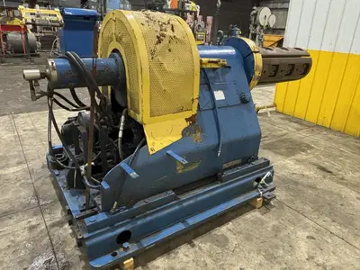 10,000 LB X 36” YODER MOTORIZED UNCOILER COIL REEL: STOCK #22950