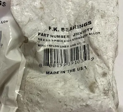 New | in-Stock FK BEARINGS JMX10TY Bearings | Surplus Asset Holdings #1194629