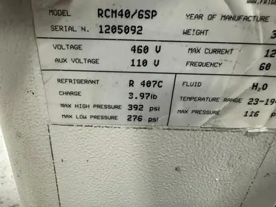 Used 2012 FRIGEL RCM40/6 SP Temperature Controls Massachusetts US | Absolute Machinery #1349136