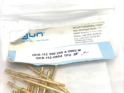 GKS-112-0904, GKS-112 306 200 A 0802 M | Ingun GKS-112 306 200 A 0802 M Spring Loaded Test Probe GKS-112-0904 LOT OF 16 - New Other