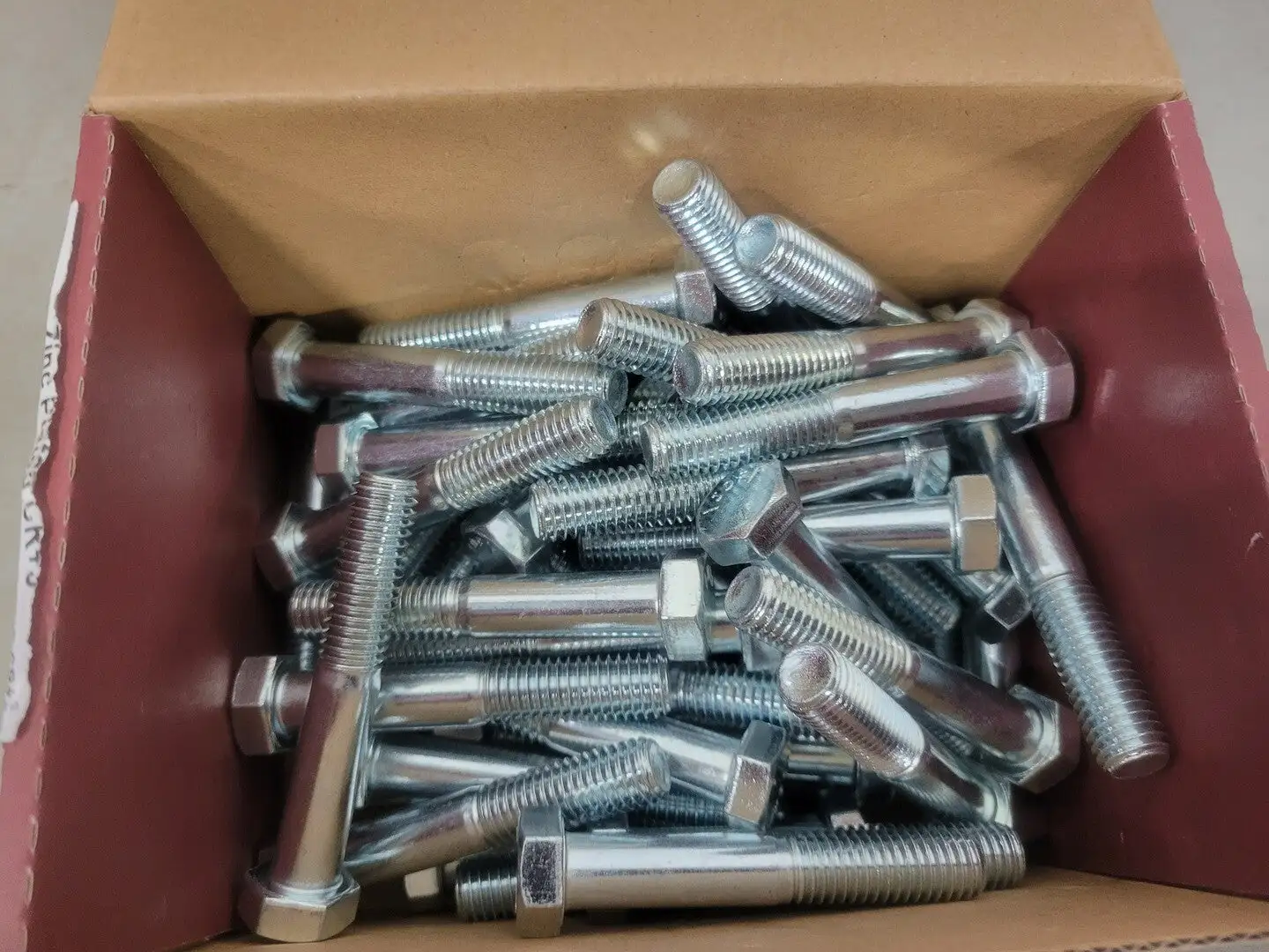 1/2"-13x3" Hex Cap Screw Grade 5, Zinc Cr+3 (Box of 50)