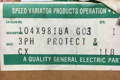 NEW GENERAL ELECTRIC 104X981BA-G03
