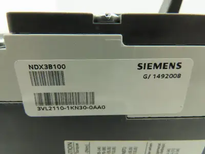 Siemens NDX3B100 Circuit Breaker NDGA 3Ph 100A 600V