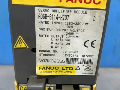 Used FANUC A06B6114H207 Servo Drives Ohio US | HGR 24 #1335263
