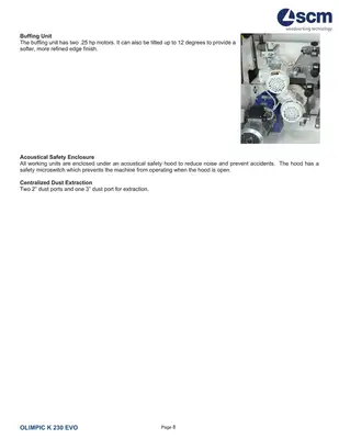 USED 2022 SCM OLIMPIC K230 EVO