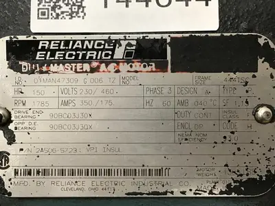 USED RELIANCE ELECTRIC 01MAN47309 G006 TZ