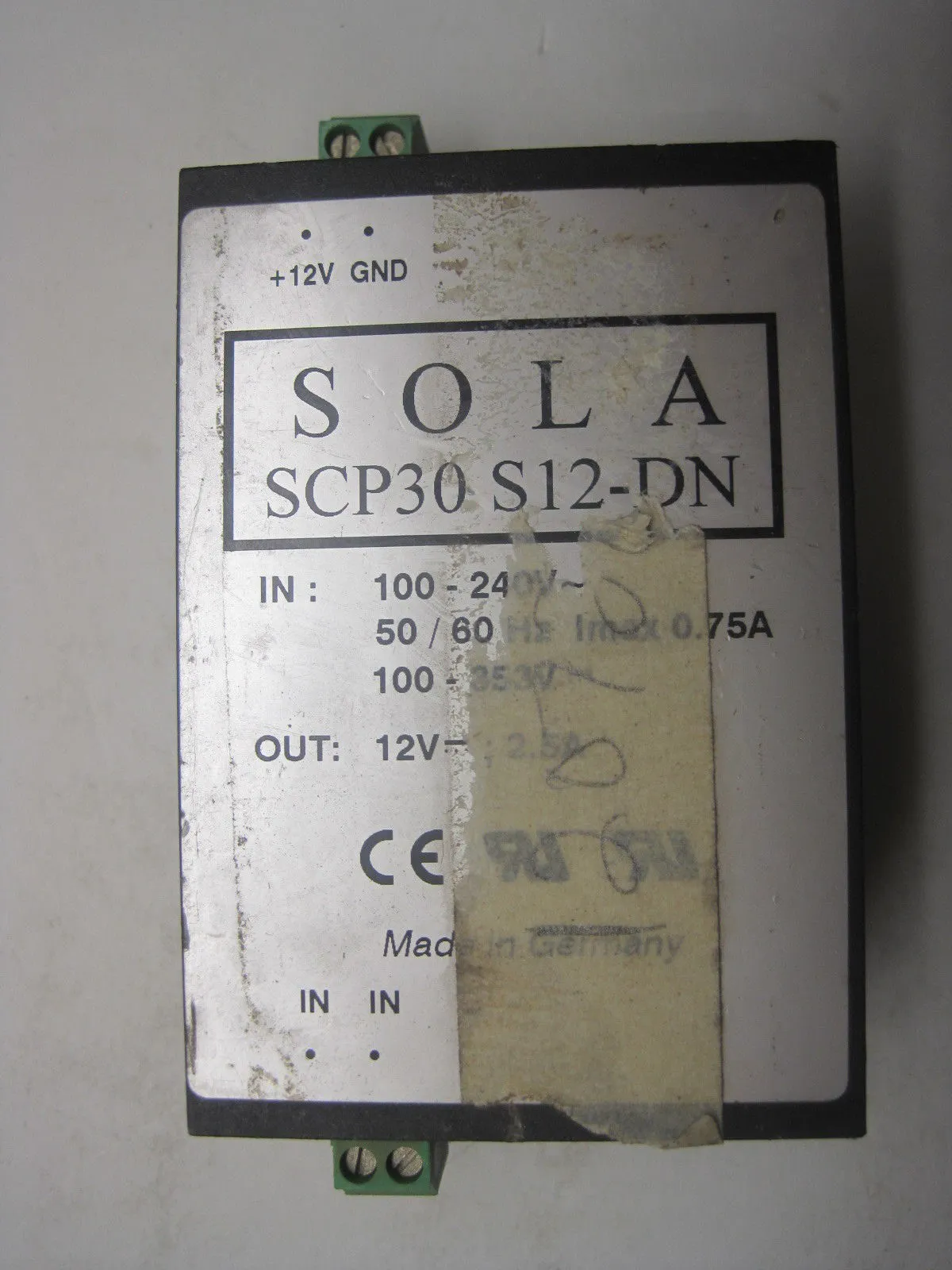 USED Sola SCP30-S12-DN Power Supply SCP30S12DN