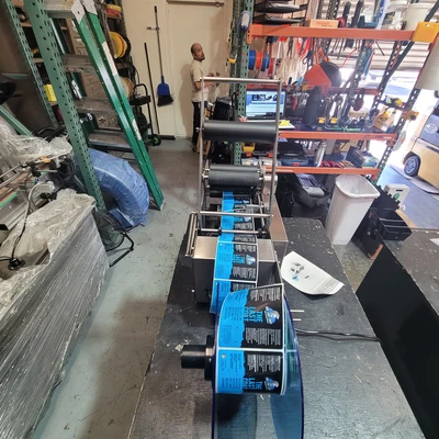Round Label Machine Semi Auto Table Top Rental